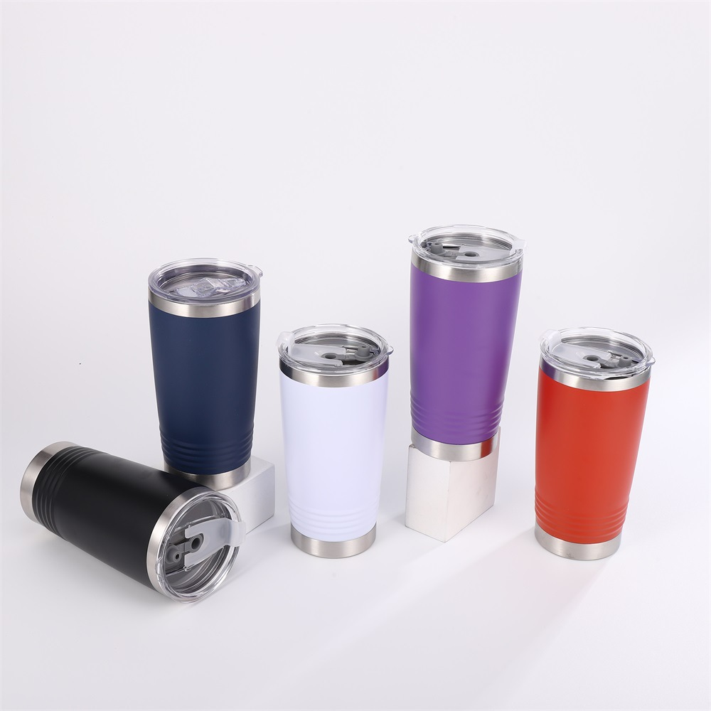 20oz 30oz Powder Coated Car Tumblers Bottom with Threaded for Laser Engraving 25Pack China Warehouse