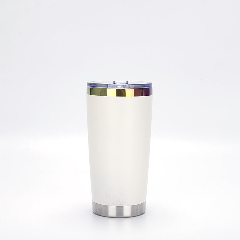 20oz Rainbow Plated Car Tumblers for Laser Engraved 8 Colors Mix 25 Pack China Warehouse