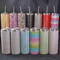 20oz Rhinestone Bling Tumblers with Metal Lids Luxury Shinny Style for Women 25Pack China Warehouse