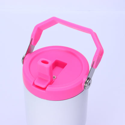 20oz Seamless Flip Straw Sublimation Water Bottles with Colorful Lids 25Pack China Warehouse