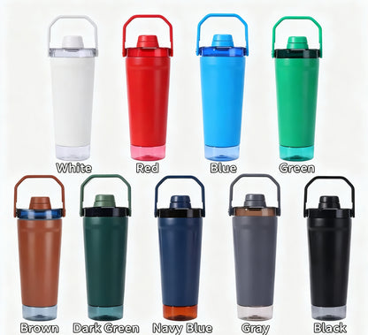 20oz Leakproof Insulated Stainless Steel Shaker Cup Bottles with Base Storage 25 Pack China Warehouse