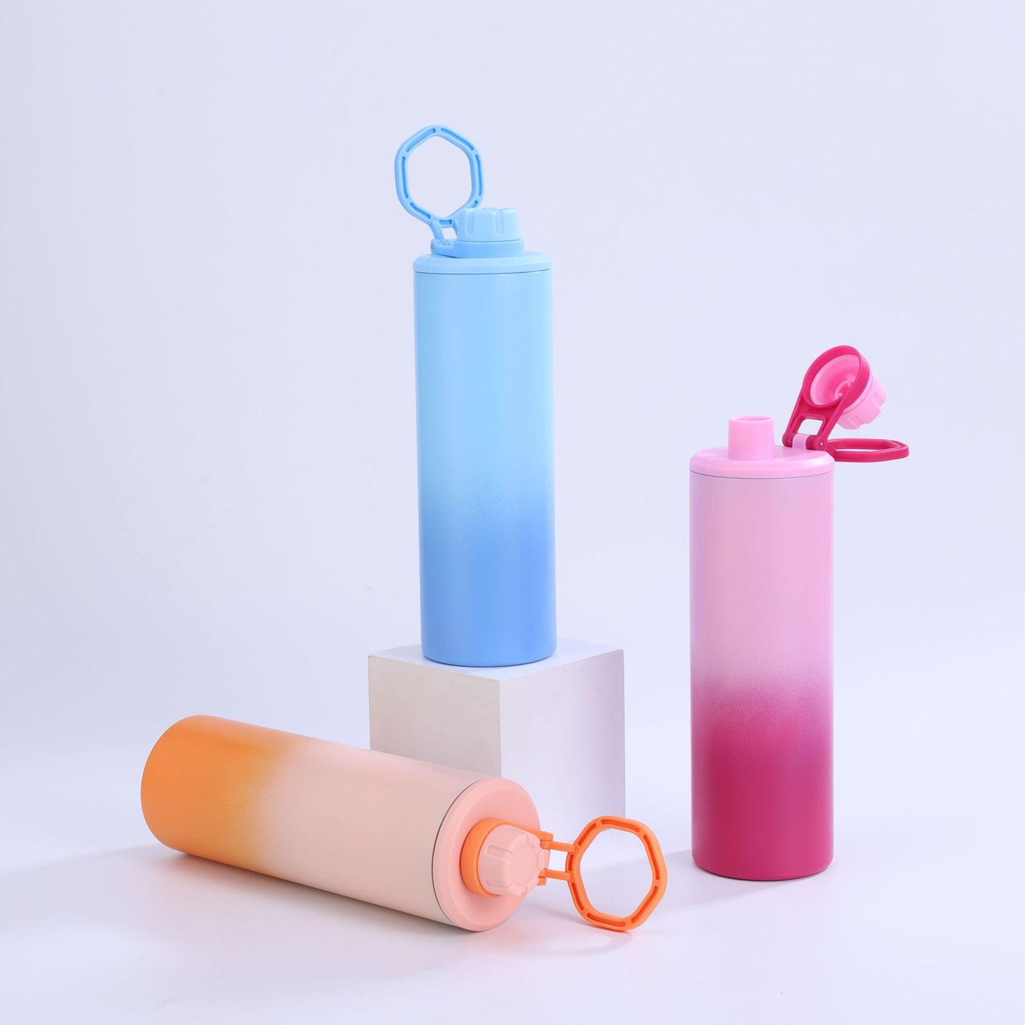 20oz Spray Painting Ombre Color Skinny Tumblers for Laser Engraving 25 Pack China Warehouse