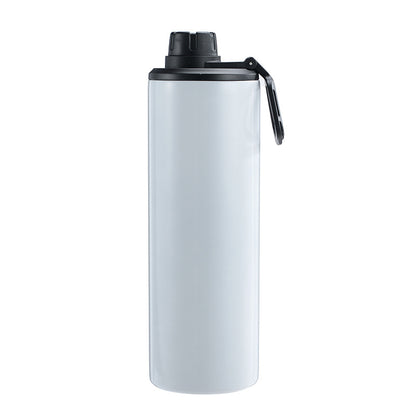 20oz White Blank Sublimation Water Bottles with Handle Lids 25 Pack USA Warehouse