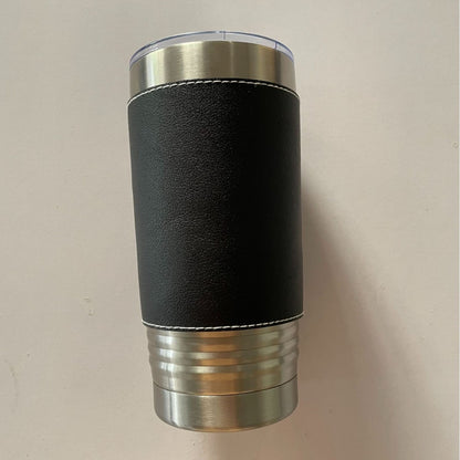20oz Sports Leatherette Tumblers Sliver Color with Thread Bottom for Laser Engraving 50 Pack China Warehouse