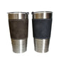20oz Sports Leatherette Tumblers Sliver Color with Thread Bottom for Laser Engraving 50 Pack China Warehouse