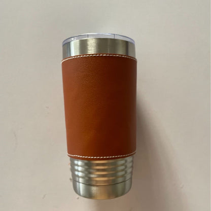 20oz Sports Leatherette Tumblers Sliver Color with Thread Bottom for Laser Engraving 50 Pack China Warehouse