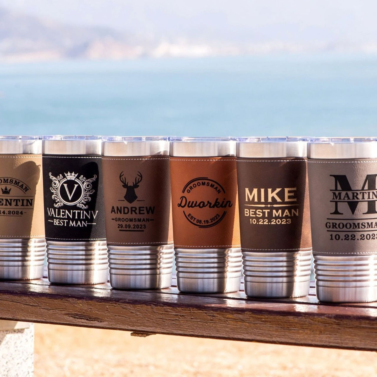 20oz Sports Leatherette Tumblers Sliver Color with Thread Bottom for Laser Engraving 50 Pack China Warehouse
