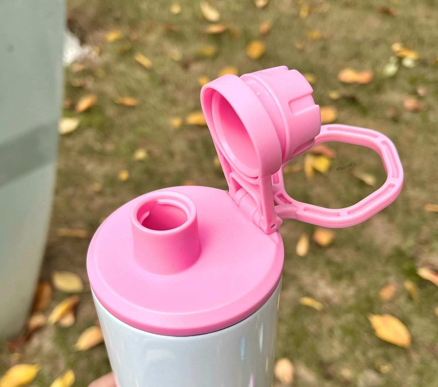 20oz Blank Sublimation Skinny Water Bottles With Colorful Lids with Handle 25 Pack China Warehouse