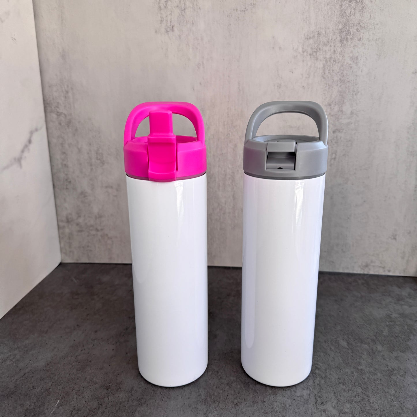 20oz Blank Sublimation Straight Tumblers with Flip Straw Lids 10 Colors Mix 25 Pack China Warehouse