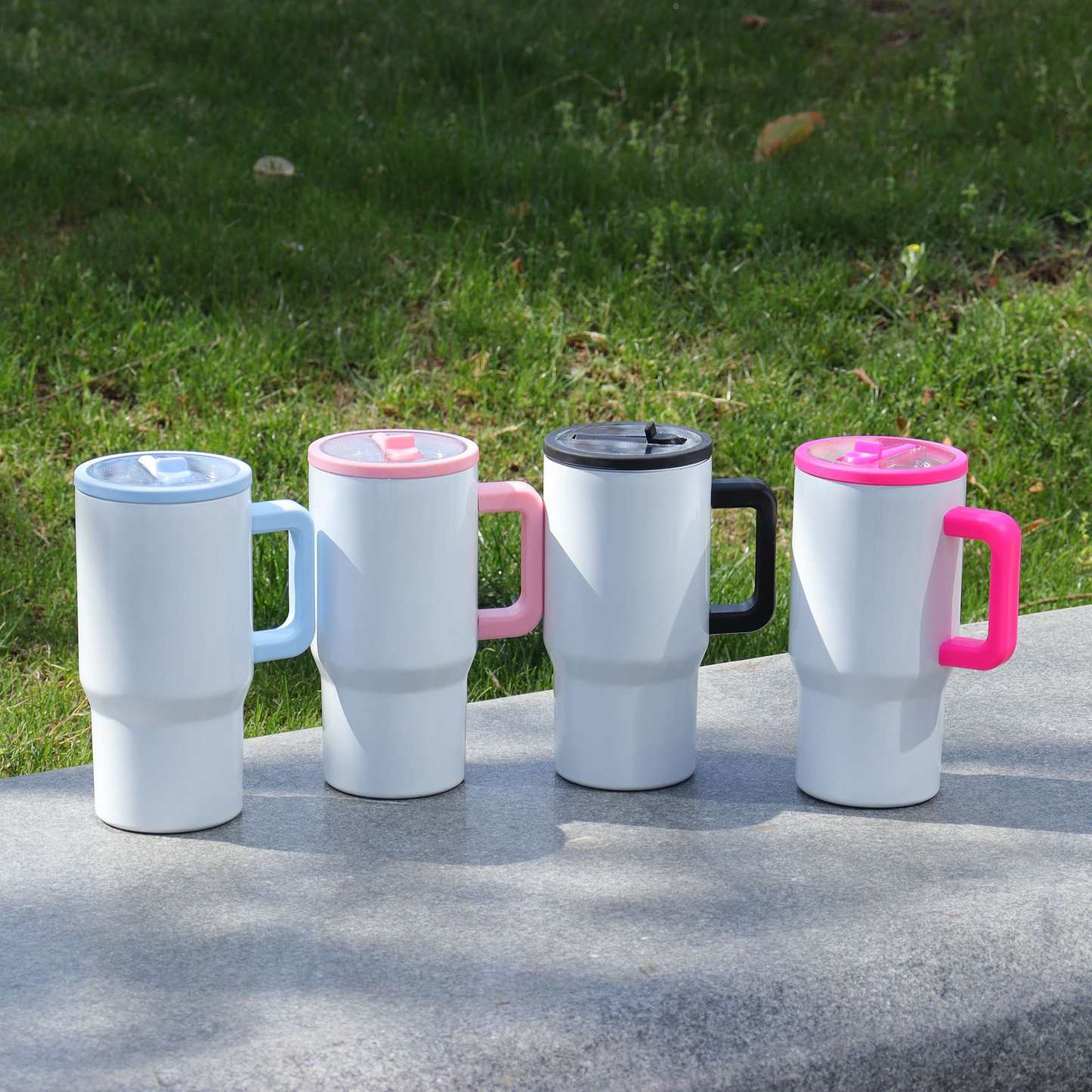 20oz Blank Sublimation White Macaron Color Tumblers With Leak Proof Lids for Kids 25Pack USA Warehouse
