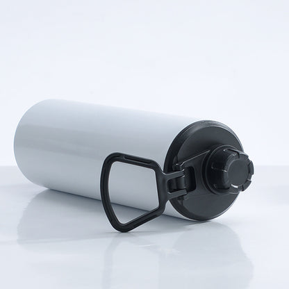 20oz White Blank Sublimation Water Bottles with Handle Lids 25 Pack USA Warehouse
