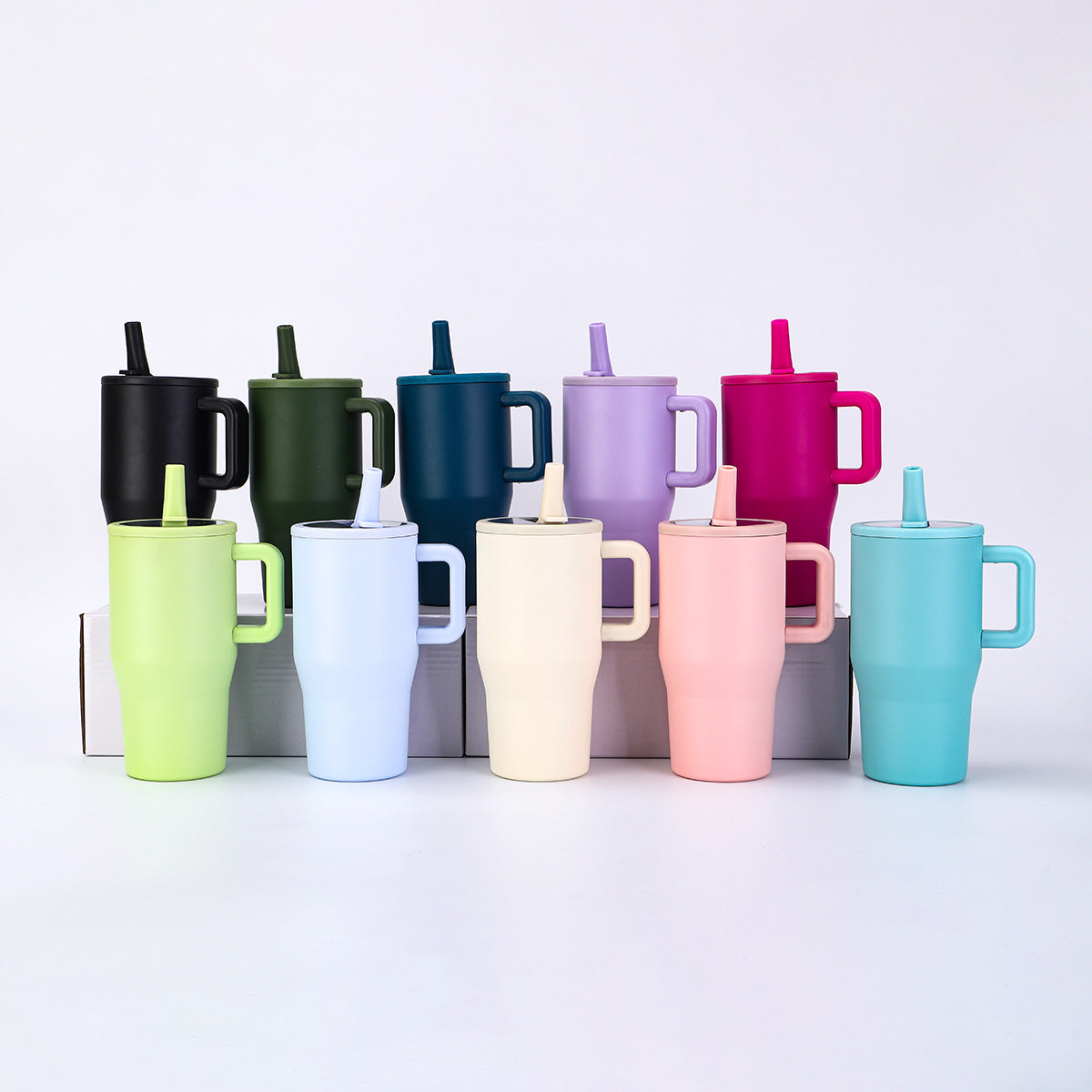 20oz 30oz Powder Coated Tumblers with Leak Proof Lids for Laser Engraving 10 Colors