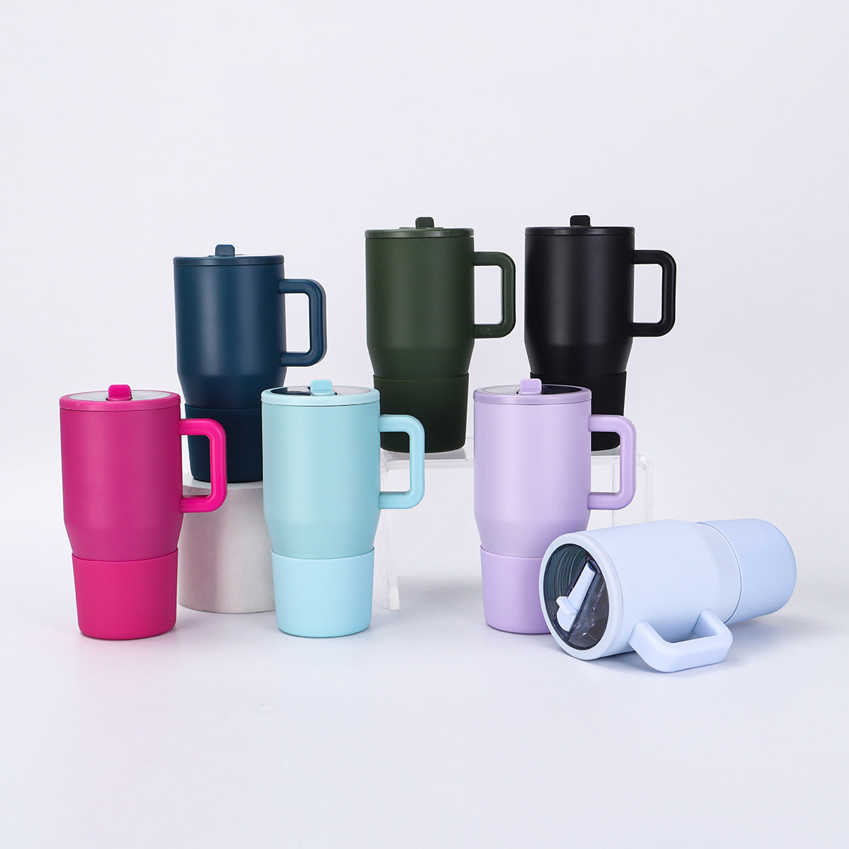 20oz 30oz Powder Coated Tumblers with Leak Proof Lids for Laser Engraving 10 Colors