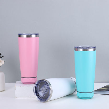 20oz Powder Coated Speaker Tumblers for Laser Engraved Bluetooth Music Water Bottles 25 Pack China Warehouse
