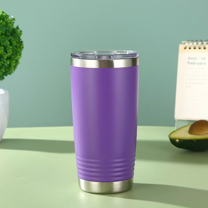 20oz 30oz Power Coated Car Tumblers Bottom with Threaded for Laser Engraving 25Pack China Warehouse