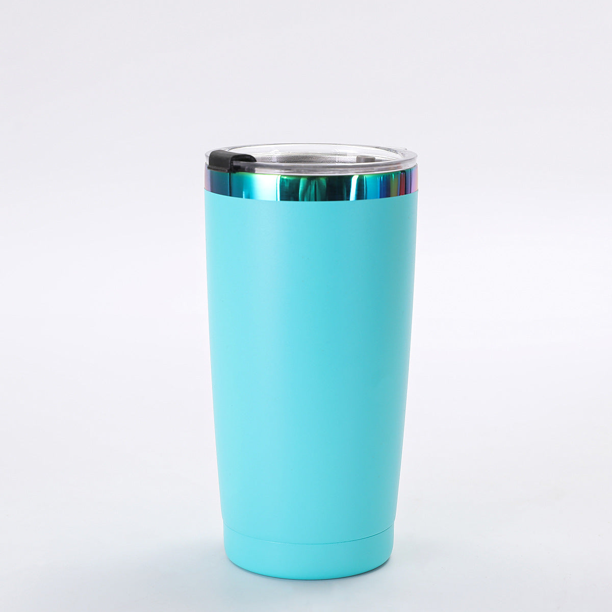 20oz Rainbow Plated Car Tumblers Seven Color Mix with Leak Proof Lids 25 Pack China Warehouse