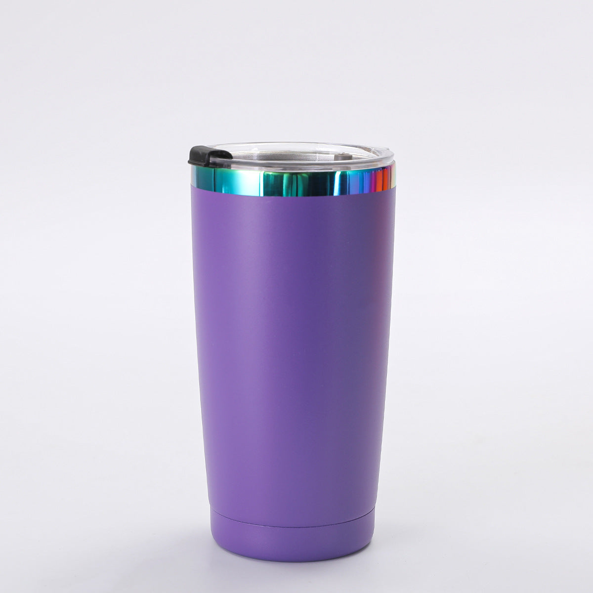 20oz Rainbow Plated Car Tumblers Seven Color Mix with Leak Proof Lids 25 Pack China Warehouse