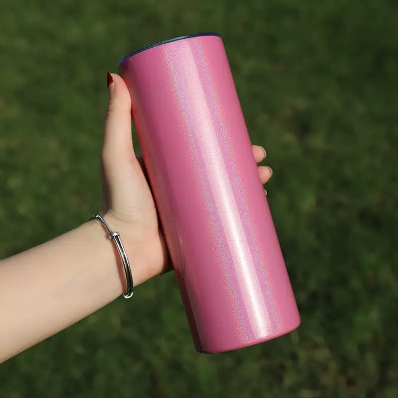 20oz Shimmer Color Sublimation Skinny Straight Tumblers for Heat Press 25Pack USA Warehouse