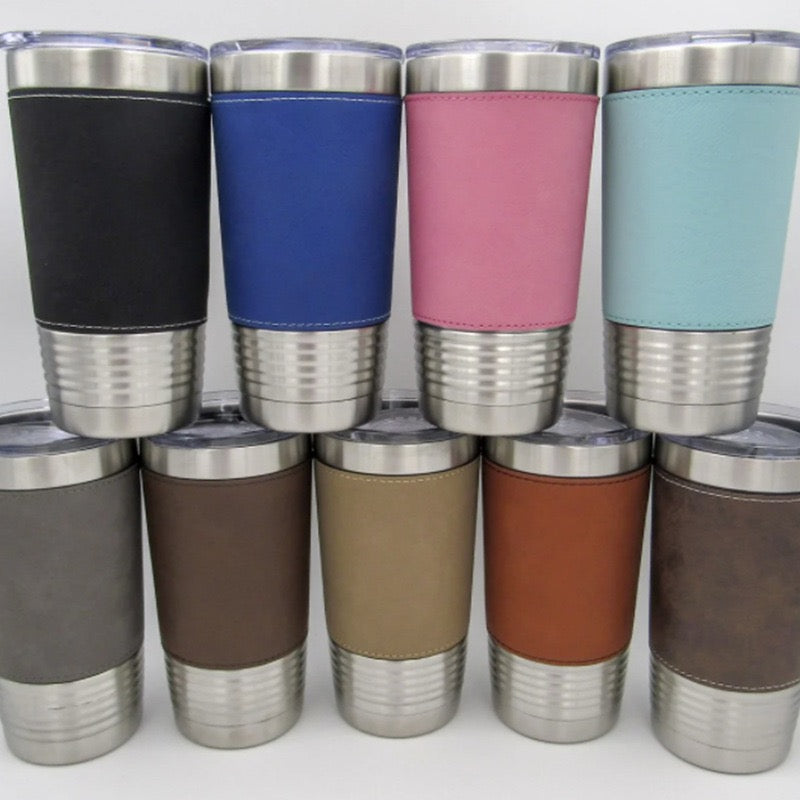 20oz 30oz Double Vacumn Threaded Sliver Black Color Car Tumblers for Laser Engraving 25pack China Warehouse