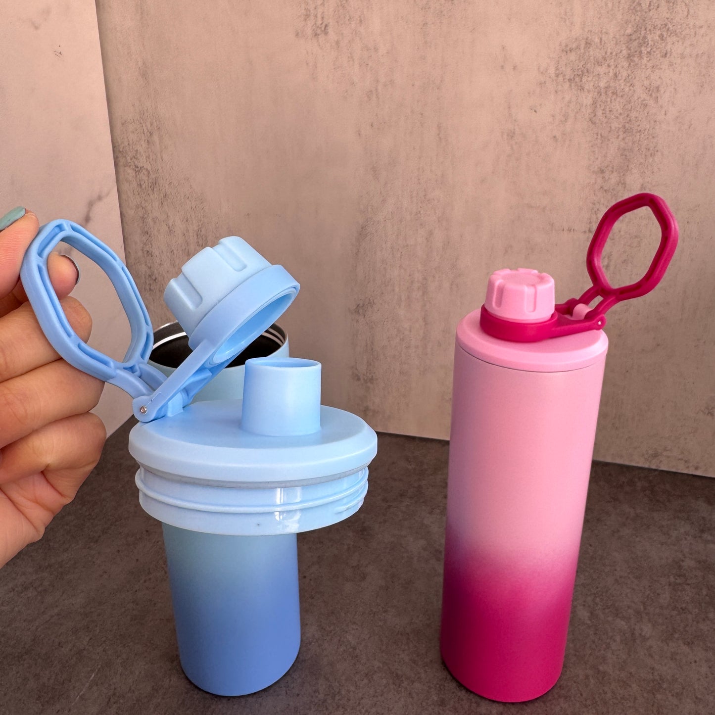 20oz Spray Painting Ombre Color Skinny Tumblers for Laser Engraving 25 Pack China Warehouse