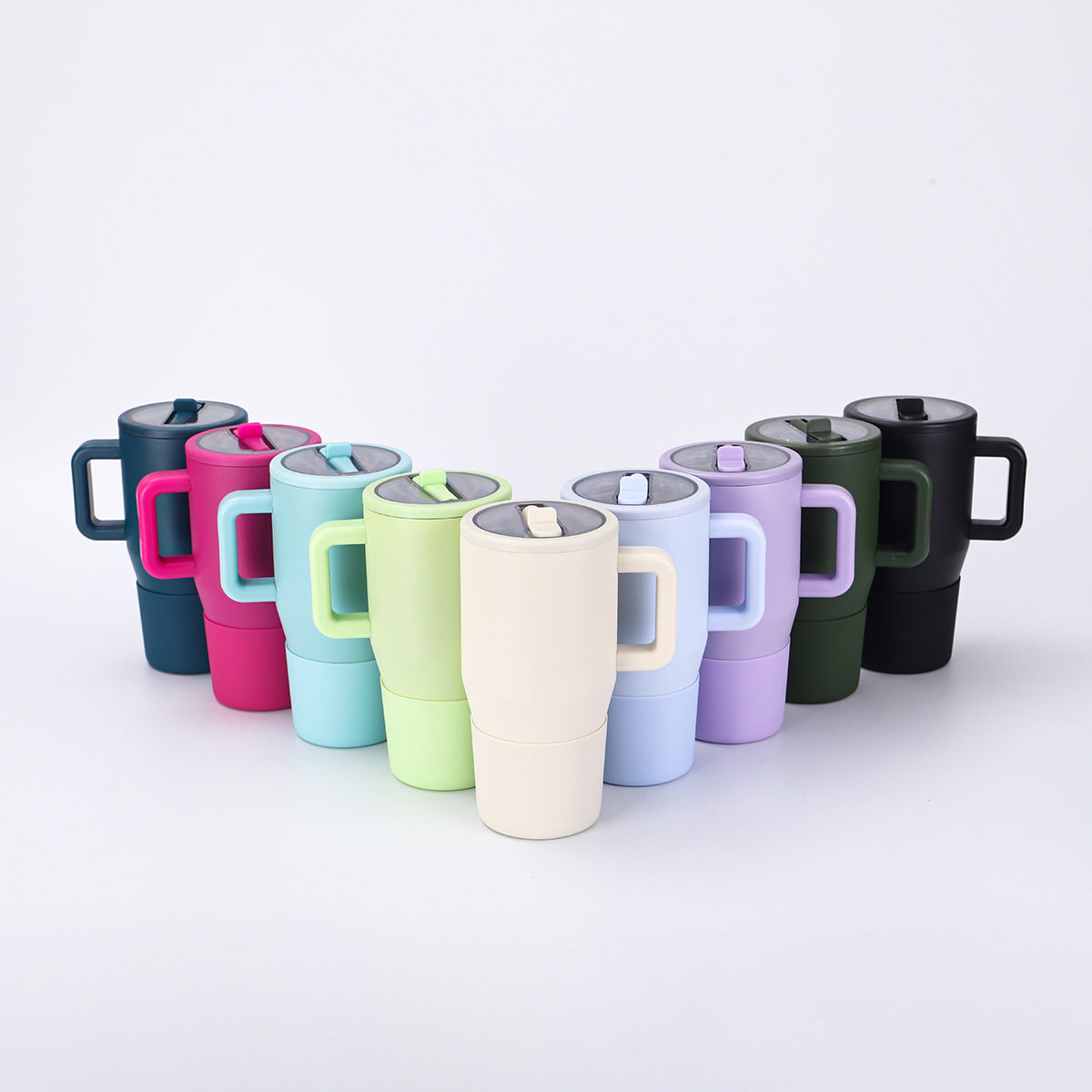 20oz 30oz Powder Coated Tumblers with Leak Proof Lids for Laser Engraving 10 Colors
