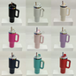 40oz 🌈Rainbow Plated Tumblers Powder Coated Quencher Tumbler with Meatl Straw for Laser Engraving 20Pack China