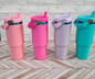 🌈 30oz Rainbow Underneath Flip Straw Water Bottoles Iceflow Tumblers for Laser Engrvaing 20Pack USA Warehouse