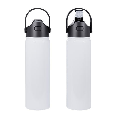 22oz White Sublimation Water Bottles and Colorful Powder Coated Tumblers for Laser Engraving 25 Pack China Warehouse