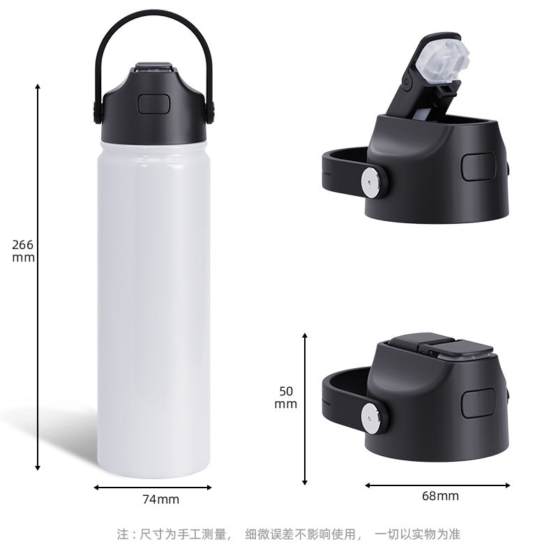 22oz White Sublimation Water Bottles and Colorful Powder Coated Tumblers for Laser Engraving 25 Pack China Warehouse