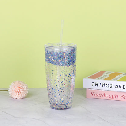 24oz Pre Drilled Hole Snow Globe Clear Plastic Cups for DIY Glitters 20 Pack China Warehouse