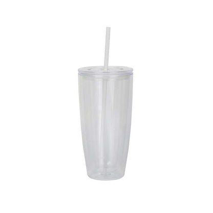 24oz Pre Drilled Hole Snow Globe Clear Plastic Cups for DIY Glitters 20 Pack China Warehouse
