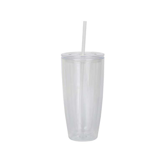 24oz Pre Drilled Hole Snow Globe Clear Plastic Cups for DIY Glitters 20 Pack China Warehouse
