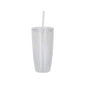 24oz Pre Drilled Hole Snow Globe Clear Plastic Cups for DIY Glitters 20 Pack China Warehouse