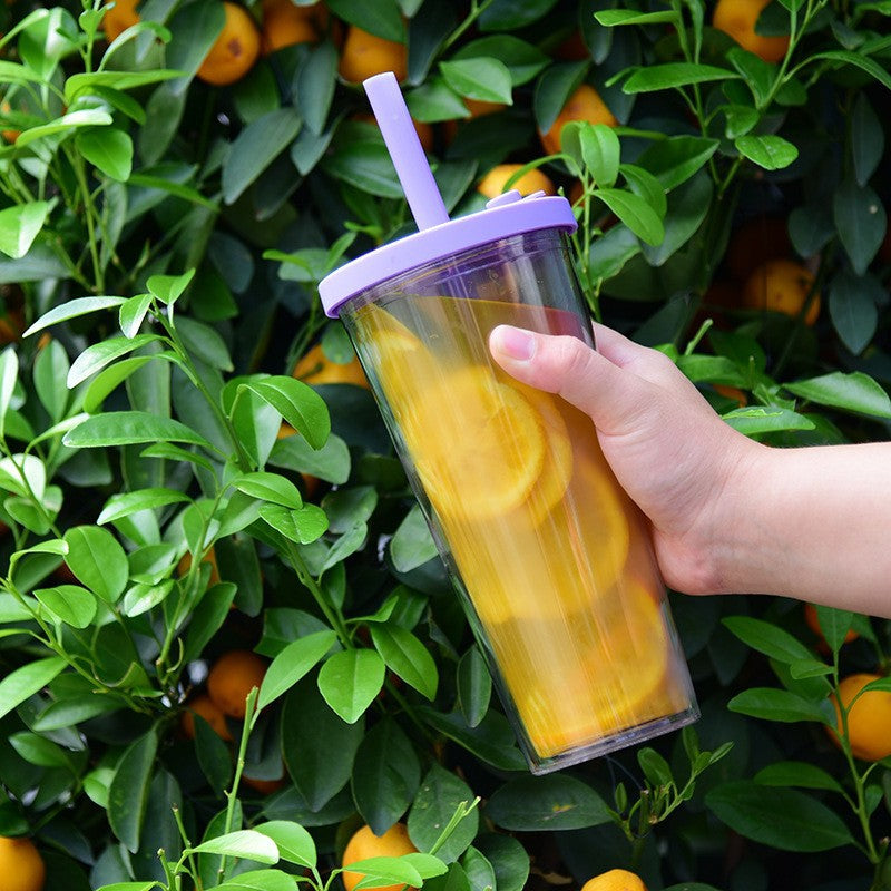 24oz Pre Drilled Hole Snow Globe Plastic Cups With Thick Straw for Vinyl 20 Pack China Warehouse