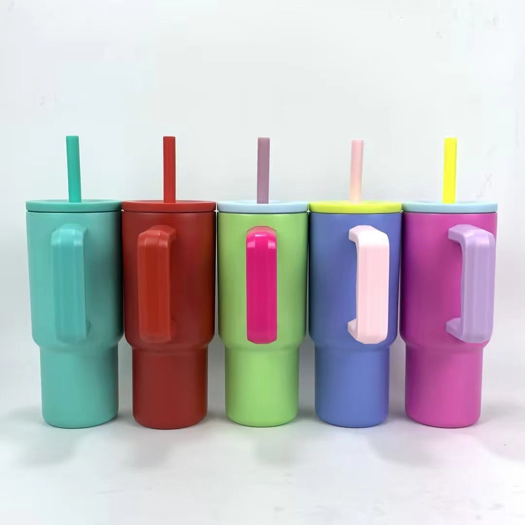24oz Powder Coating Tumblers with Handle for Laser Engraving 25 Pack China Warehouse