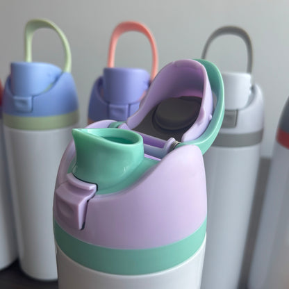 24oz White Blank Subliamtion Water Bottles with Leak Proof Lids 24 Pack China Warehouse