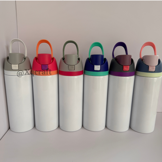 24oz White Glossy Subliamtion Owala Style Water Bottles with Leak Proof Lids 24Pack China Warehouse