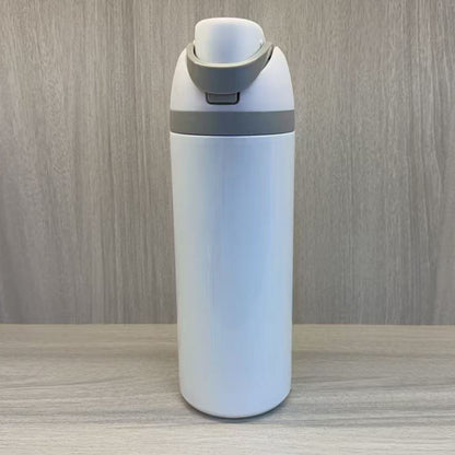 24oz White Blank Subliamtion Water Bottles with Leak Proof Lids 24 Pack China Warehouse