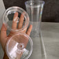 16oz 24oz Pre Drilled Snow Globe Plastic Acrylic Can with Two Layer Leak Proof Lids 20 Pack China Warehouse
