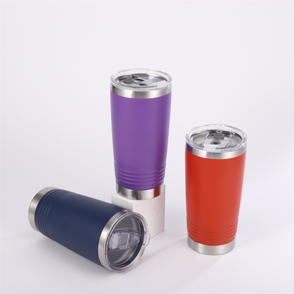 20oz 30oz Powder Coated Car Tumblers Bottom with Threaded for Laser Engraving 25Pack China Warehouse