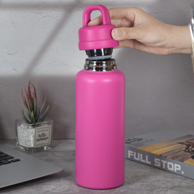 25Pack Outdoor 26oz Press To Open The Lids Powder Coated Stainless Steel Water Bottles for Laser Engraved