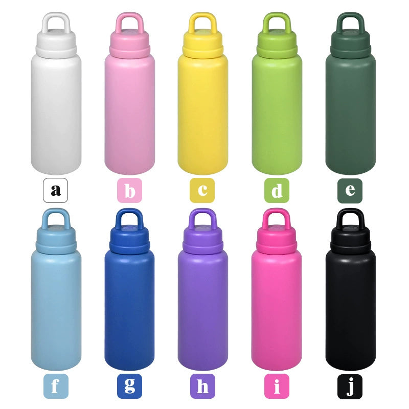 25Pack Outdoor 26oz Press To Open The Lids Powder Coated Stainless Steel Water Bottles for Laser Engraved