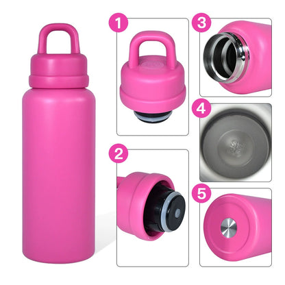 25Pack Outdoor 26oz Press To Open The Lids Powder Coated Stainless Steel Water Bottles for Laser Engraved