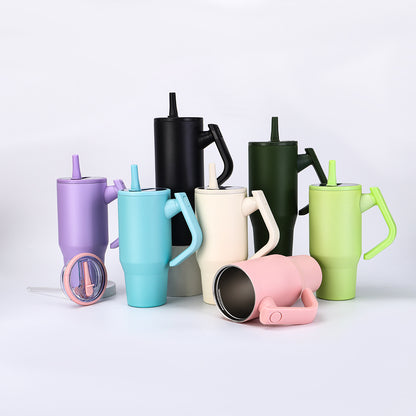 30oz 40oz Powder Coated Rotatable Handle Tumblers for Laser Engraved 20 Pack China Warehouse