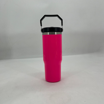 30oz Neon Color Blank Sublimation Flip Straw Water Bottles 20Pack USA Warehouse