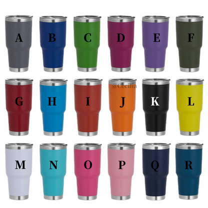 30oz Powder Coated Car Tumblers for Laser Engraving 25 Pack China Warehouse