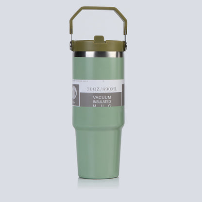 30oz Powder Coated Flip Straw Water Bottles for Laser Engraved with Three Style Lids 25 Pack China Warehouse