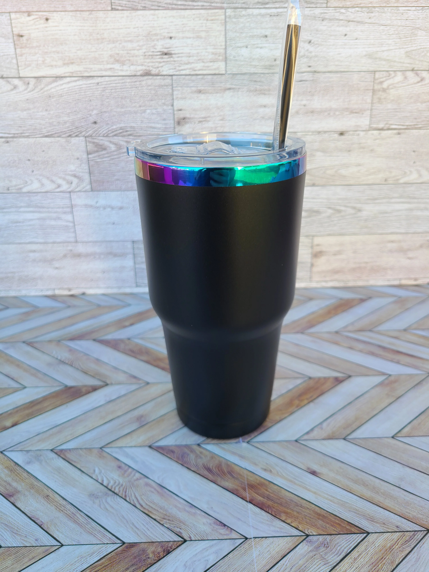 30oz Powder Coated Vacuum Insulated Rainbow Plated Car Tumblers for Laser Engraving 25Pack China Warehouse