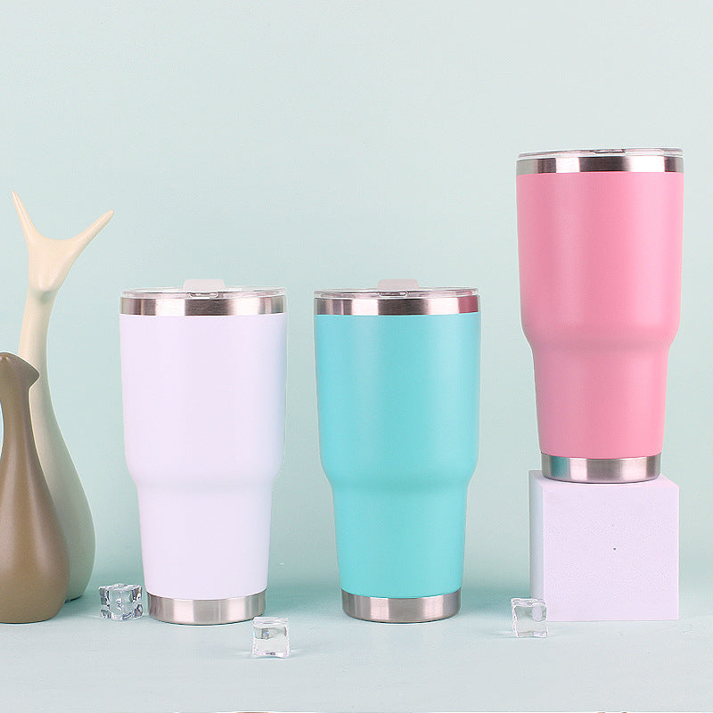 30oz Powder Coated Car Tumblers for Laser Engraving 25 Pack China Warehouse