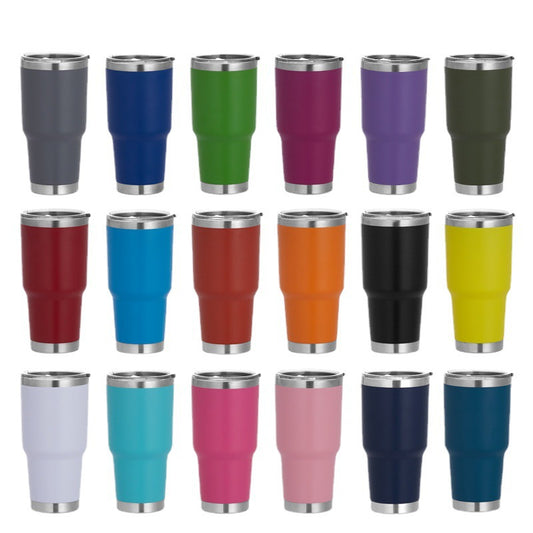 30oz Power Coated Car Tumblers for Laser Engraving 25 Pack China Warehouse